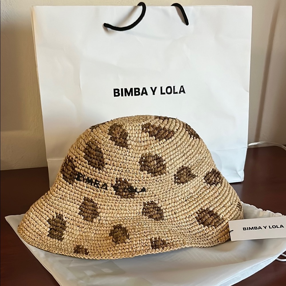 NEW Bomba y Lola Tan and Brown Leopard Print Bucket Hat